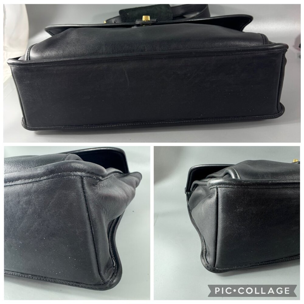 Vintage Coach # 5255 Black Leather Regency Brief - Picture 14 of 15
